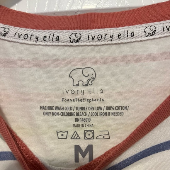 Ivory Ella striped shirt in medium - Picture 3 of 7